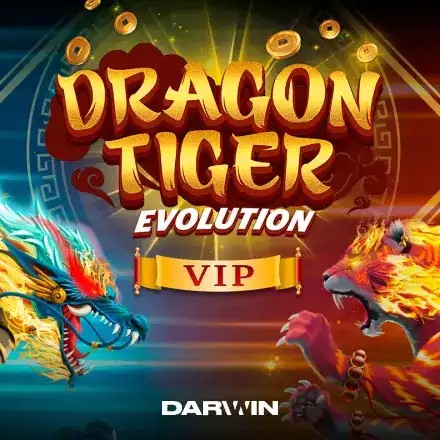 Official Table Games logo: Dragon Tiger Evolution VIP by Darwin Gaming at Kyngs Casino