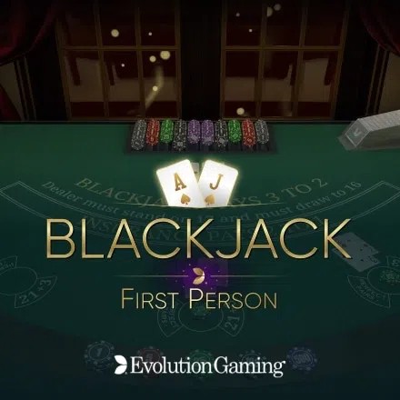 First Person Blackjack logo by Evolution Kyngs Casino