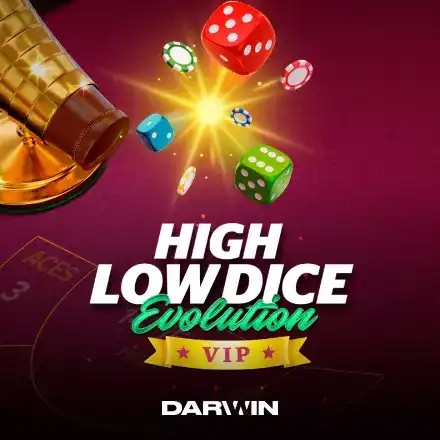 Try High Low Dice Evolution VIP slot by Darwin Gaming on casinokyngs.it – logo image