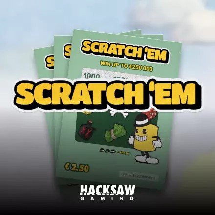 Scratch’em game by Hacksaw Gaming – logo hosted on Kyngs Casino