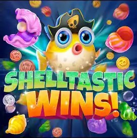 Shelltastic Wins logo by Jili Games Kyngs Casino