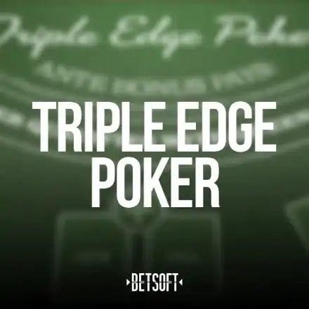 Triple Edge Poker logo by Betsoft Gaming Kyngs Casino